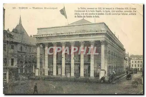 Ansichtskarte AK Dijon Theatre Municipal