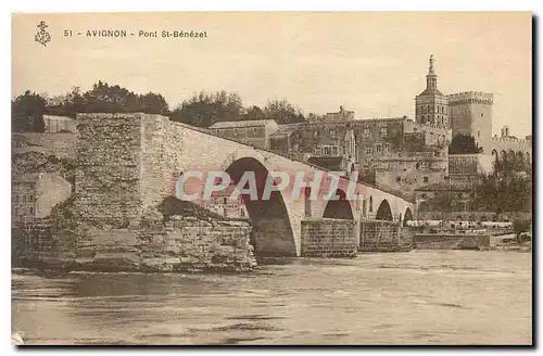 Cartes postales Avignon Pont St Benezet