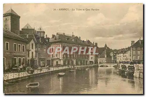 Ansichtskarte AK Annecy Le Thiou et Quai Perriere