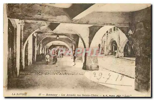 Cartes postales Annecy Les Arcades rue Sainte Claire