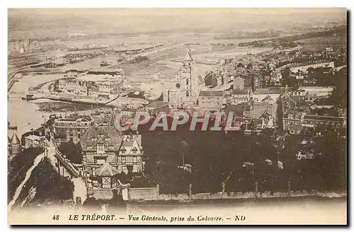 Cartes postales Le Treport Vue Generale prise du Calvaire