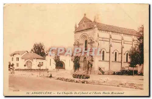 Cartes postales Angouleme La Chapelle St Cybard et l'Ecole Mario Roustand