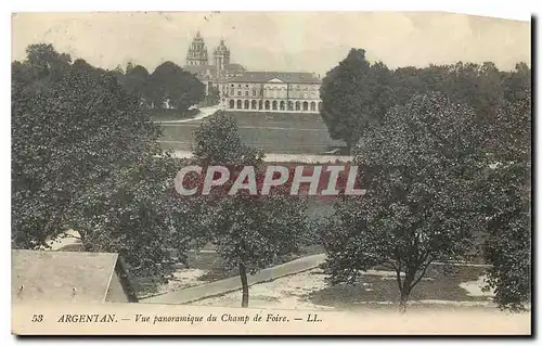Cartes postales Argentan Vue panoramique du Champ de Foire