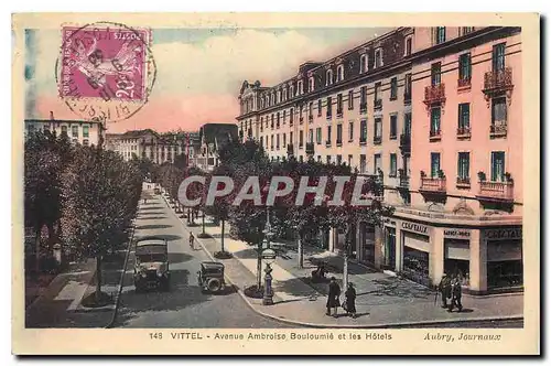 Cartes postales Vittel Avenue Ambroise Bouloumie et les Hotels