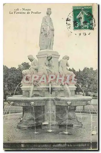 Ansichtskarte AK Nimes La Fontaine de Pradier