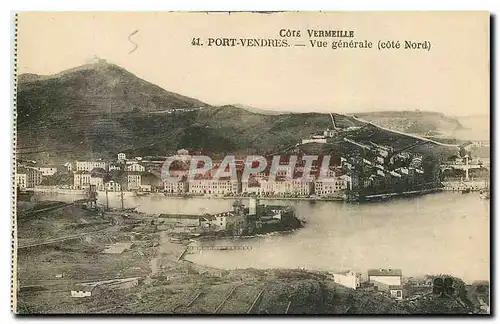 Cartes postales Cote Vermeille Port Vendres Vue generale Cote Nord