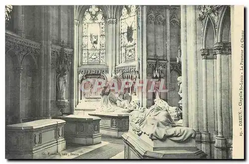 Cartes postales Dreux Chapelle St Louis Le Pourtour du Choeur