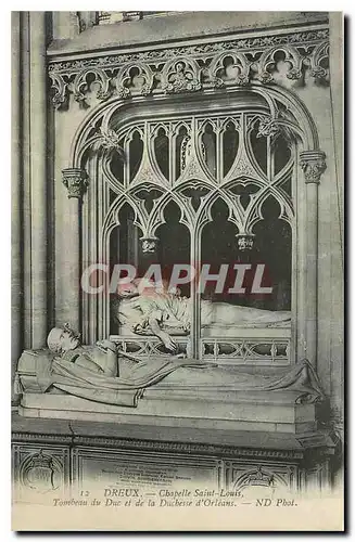 Ansichtskarte AK Dreux Chapelle Saint Louis Tombeau du Duc et de la Duchesse d'Orleans