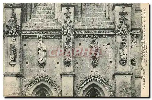 Ansichtskarte AK Verneuil Eure Tour de l'Eglise de la Madeleine