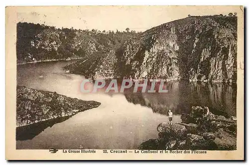 Ansichtskarte AK La Creuse Illustree Crozant Le Confluent et le Rocher des Flleuses