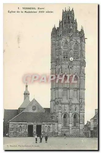 Cartes postales Verneuil Eure Eglise de la Madeleine