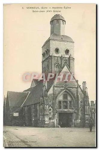 Cartes postales Verneuil Eure Ancenne Eglise Saint Jean