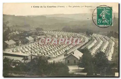 Ansichtskarte AK Camp de la Courtine Creuse Vue generale Militaria