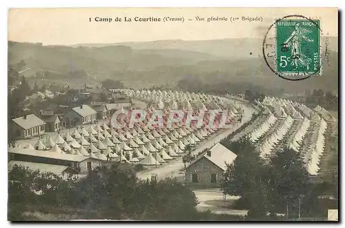Cartes postales Camp de la Courtine Creuse Vue generale Militaria