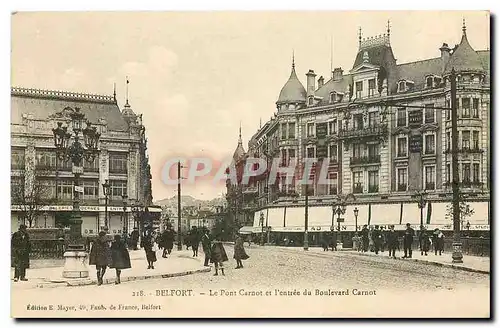 Ansichtskarte AK Belfort Le Pont Carnot et l'entree du Boulevard Carnot