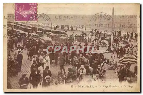 Cartes postales Deauville La Plage Fleurie La Plage fleurie