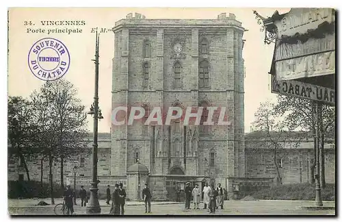 Cartes postales Vincennes Porte principale