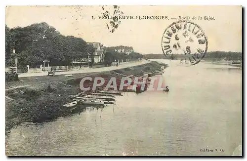 Cartes postales Villeneuve St Georges Bords de la Seine