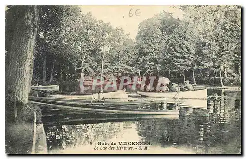 Ansichtskarte AK Bois de Vincennes Le Lac des Minimes