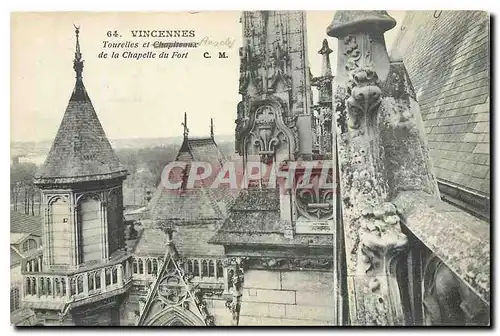 Ansichtskarte AK Vincennes Tourelles et Chapiteaux de la Chapelle du Fort