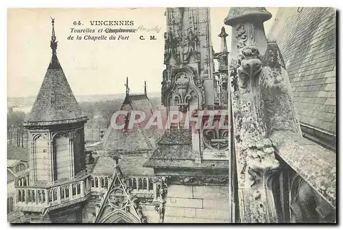 Cartes postales Vincennes Tourelles et Chapiteaux de la Chapelle du Fort