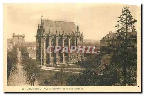 Ansichtskarte AK Vincennes Vue d'ensemble de la Ste Chapelle