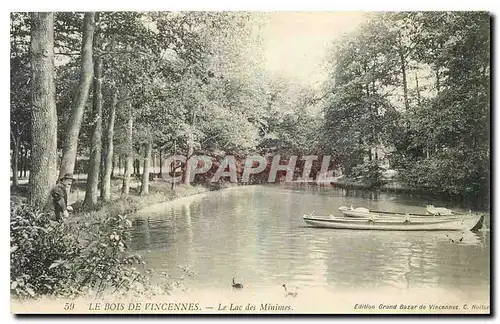 Cartes postales Le Bois de Vincennes Le Lac des Minimes
