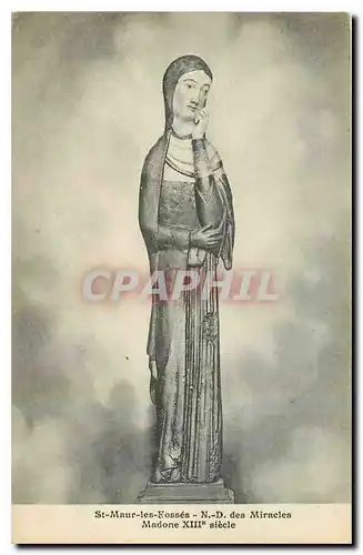 Cartes postales St Maur les Fosses N D des Miracles Madone