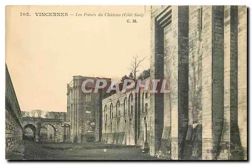 Cartes postales Vincennes Les Fosses du Chateau Cote Sud