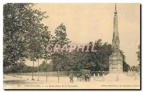 Cartes postales Vincennes Le Rond Point de la Pyramide