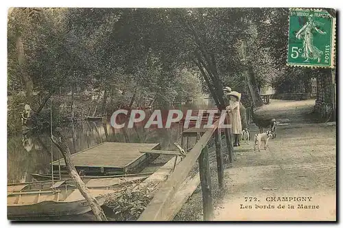 Ansichtskarte AK Champigny Les bords de la Marne