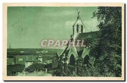 Cartes postales La Chapelle du Val d'Or et le Bois de Boulogne Tour Eiffel