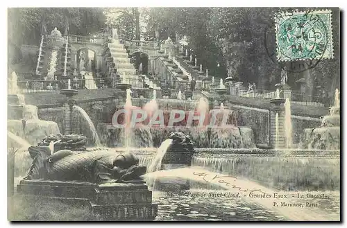 Cartes postales Parc de Saint Cloud Grands Eaux La Cascade