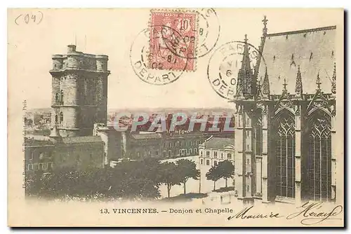 Cartes postales Vincennes Donjon et Chapelle