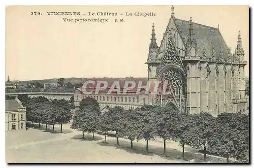 Cartes postales Vincennes Le Chateau La Chapelle Vue panoramiqeue