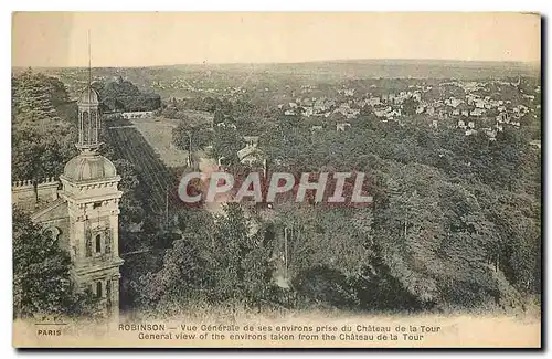 Ansichtskarte AK Robinson Vue Generale de ses environs prise du Chateau de la Tour