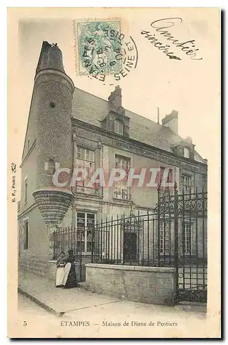 Cartes postales Etampes Maison de Diane de Poitiers