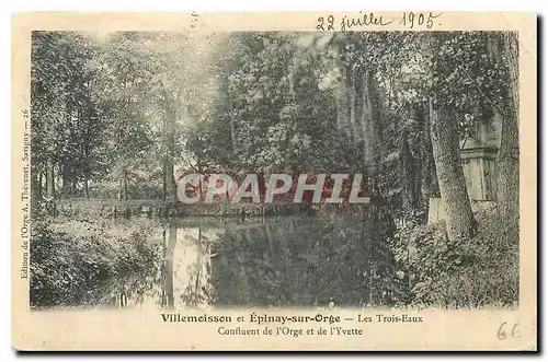 Ansichtskarte AK Villemoisson et Epinay sur Orge Les Trois Eaux Confluent de l'Orge et de l'Yvette
