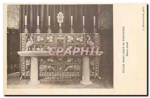 Cartes postales Eglise Saint Kiyus de Vincennes Maitre Autel