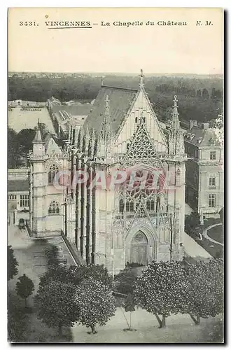 Cartes postales Vincennes La Chapelle du Chateau