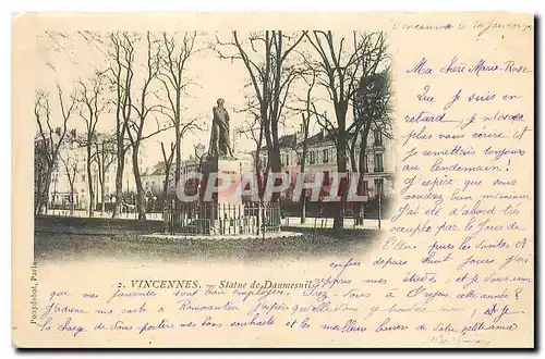 Cartes postales Vincennes Statue de Daumesnil
