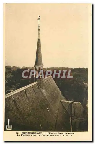 Cartes postales Montmorency l'Eglise Saint Martin La Fleche avec la Couronne Ducale