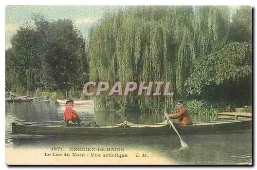 Cartes postales Enghien les Bains Le Lac du Nord Vue artistique