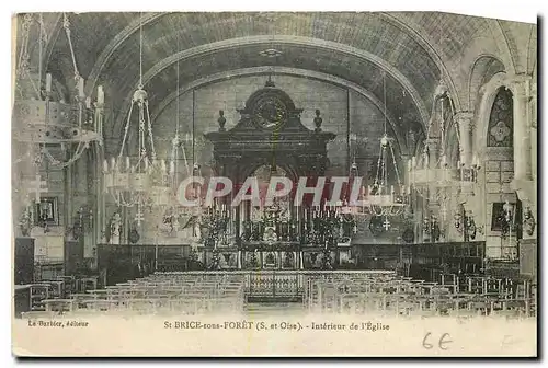 Cartes postales St Brice sous Foret S et Oise Interieur de l'Eglise