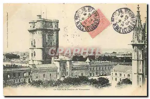 Cartes postales Le Fort et le Donjon de Vincennes