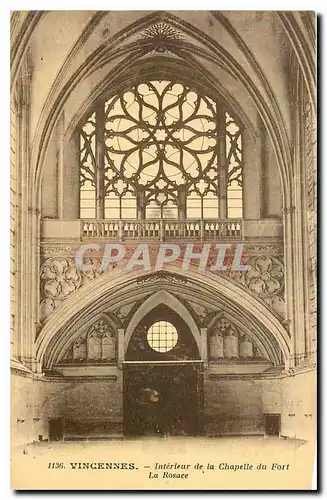 Cartes postales Vincennes Interieur de la Chapelle du Fort La Rosace