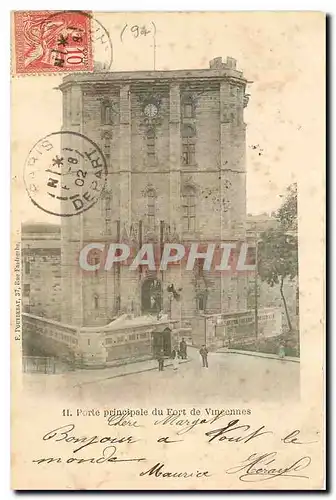 Cartes postales Porte principale du Fort de Vincennes