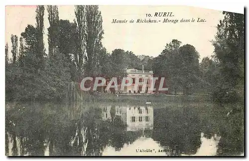 Cartes postales Rueil Manoir de Richelieu Mirage dans le Lac
