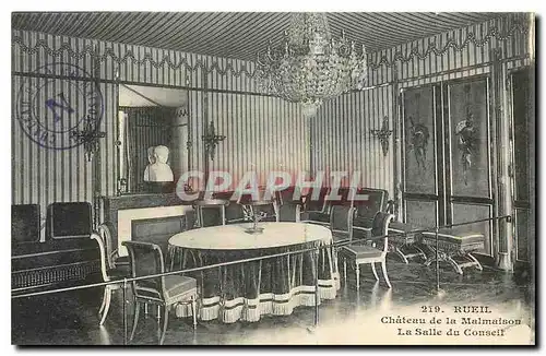 Cartes postales Rueil Chateau de la Malmaison La Salle du Conseil