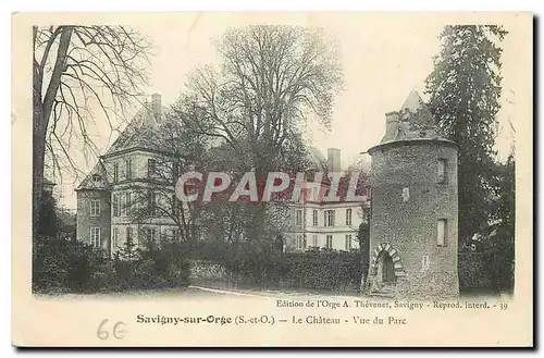 Cartes postales Savigny sur Orge S et O Le Chateau Vue du Parc